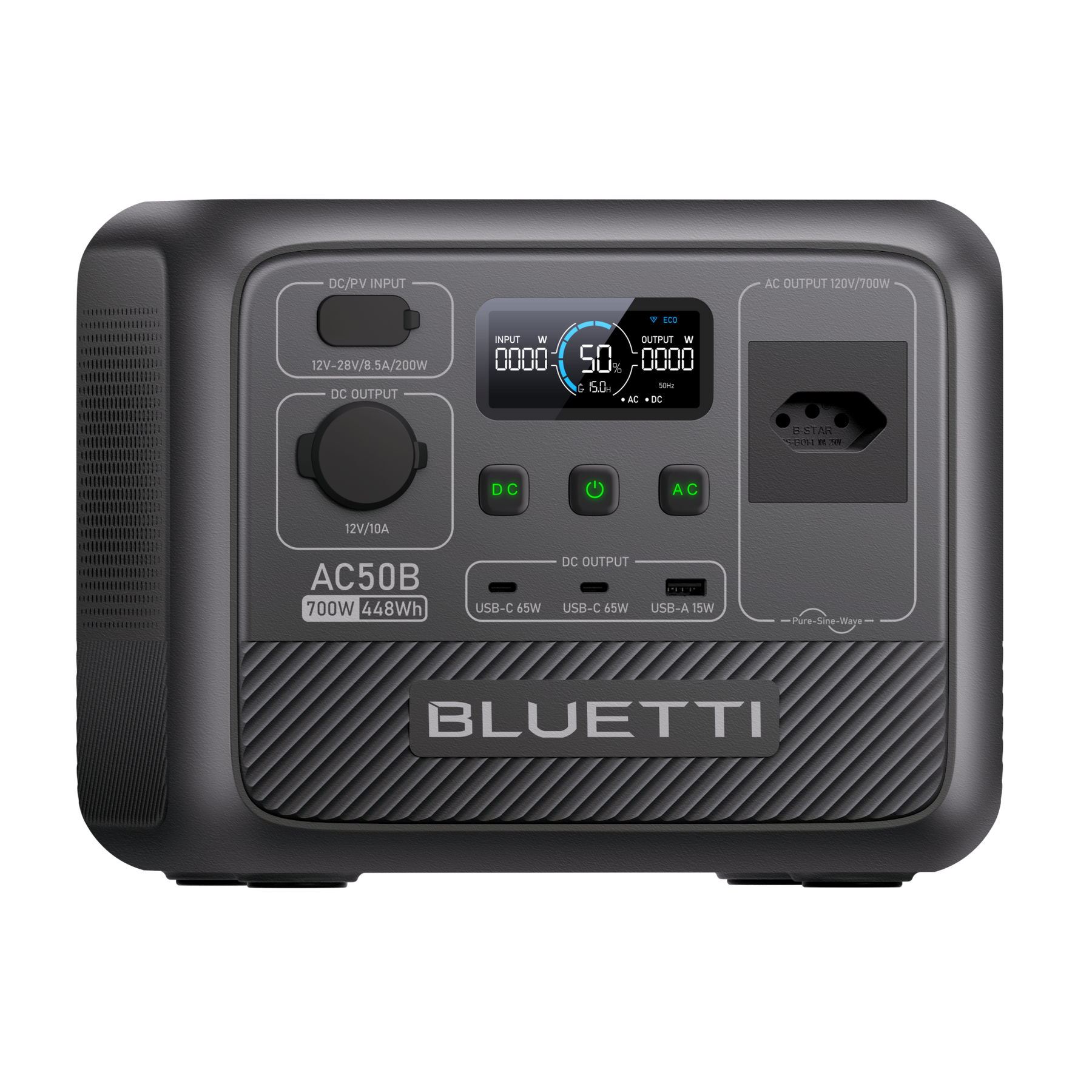 BLUETTI AC50B Estação de Energia Portátil | 700 W 448 Wh