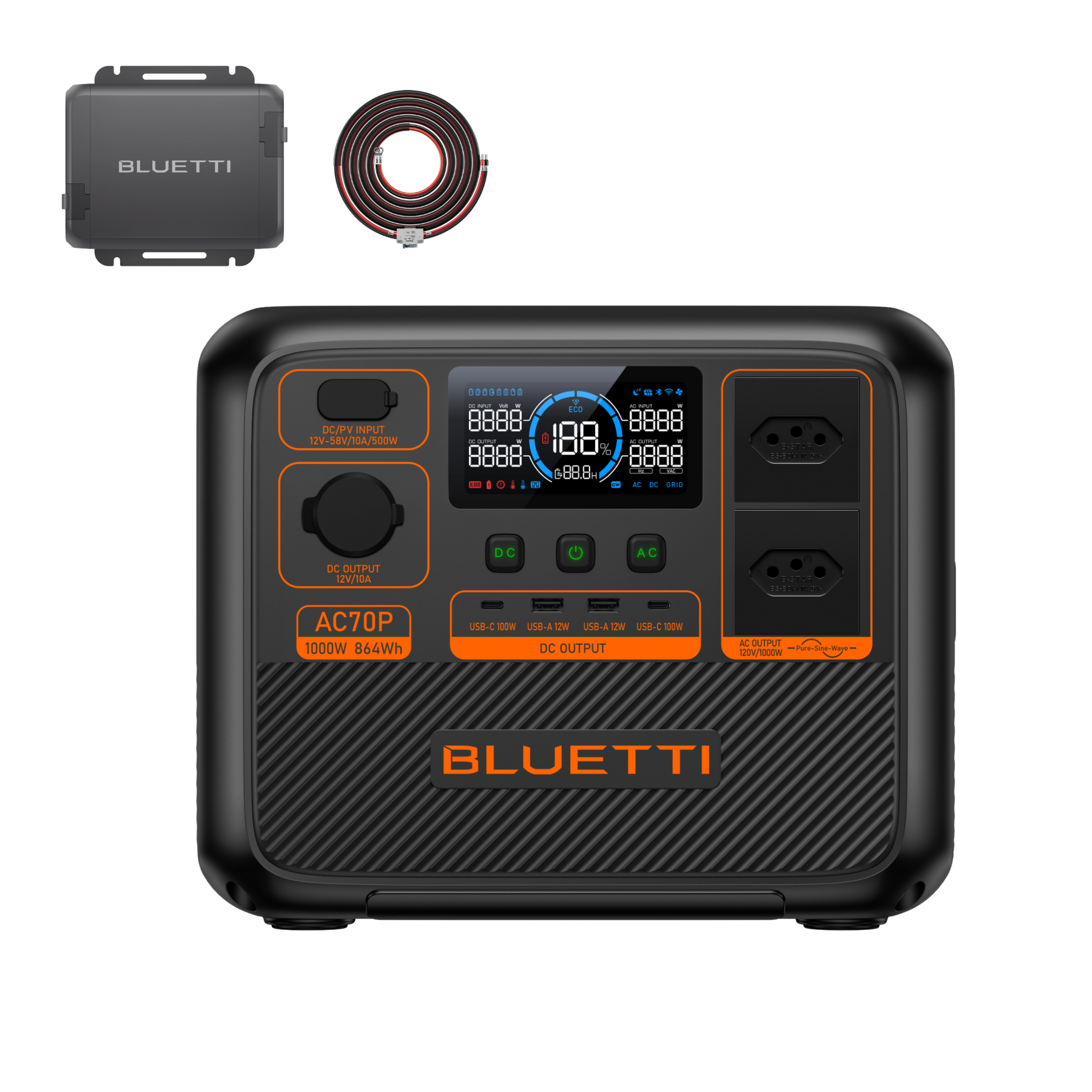 BLUETTI Charger 1: Carregue a estação de energia portátil enquanto dirige