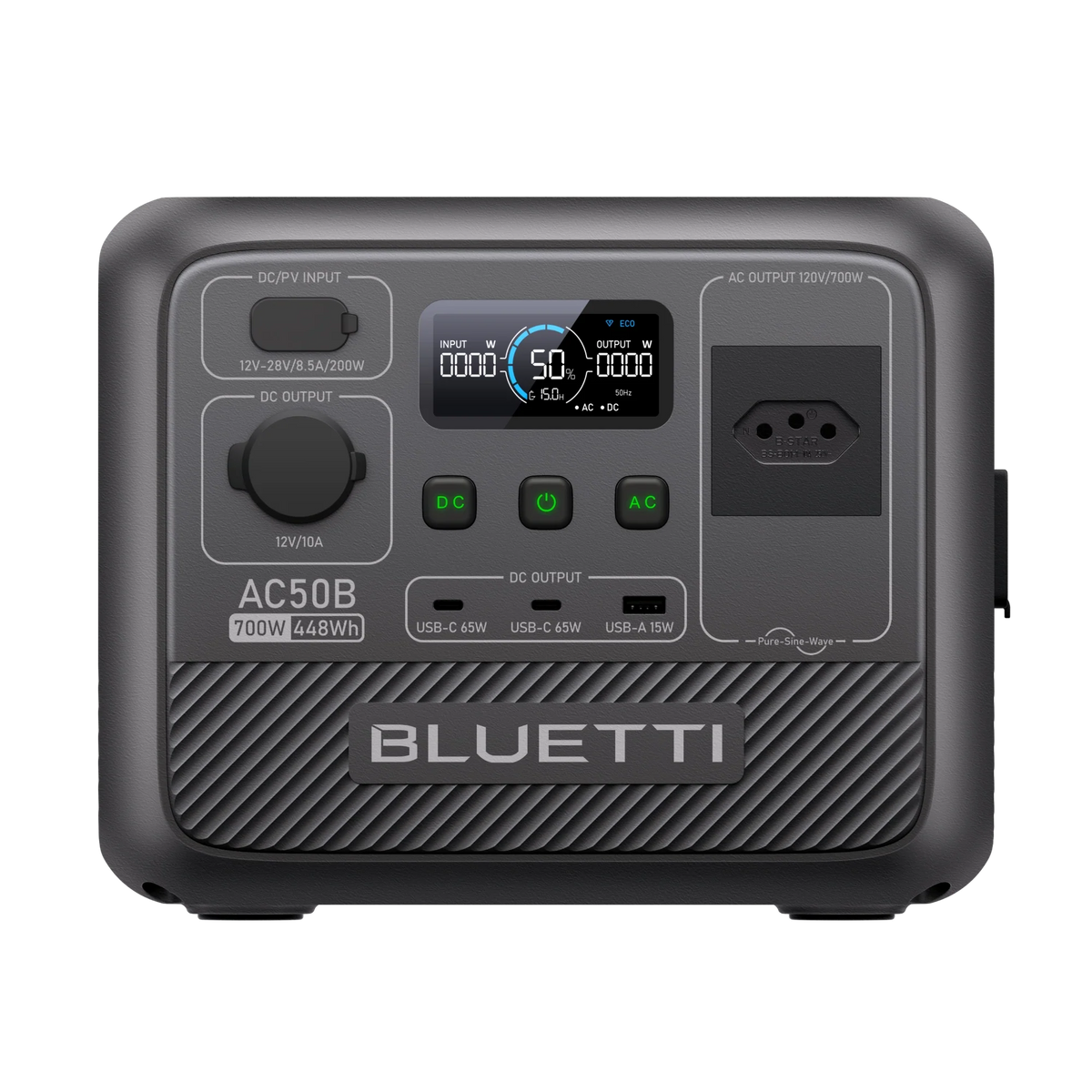 BLUETTI AC50B Estação de Energia Portátil | 700 W 448 Wh
